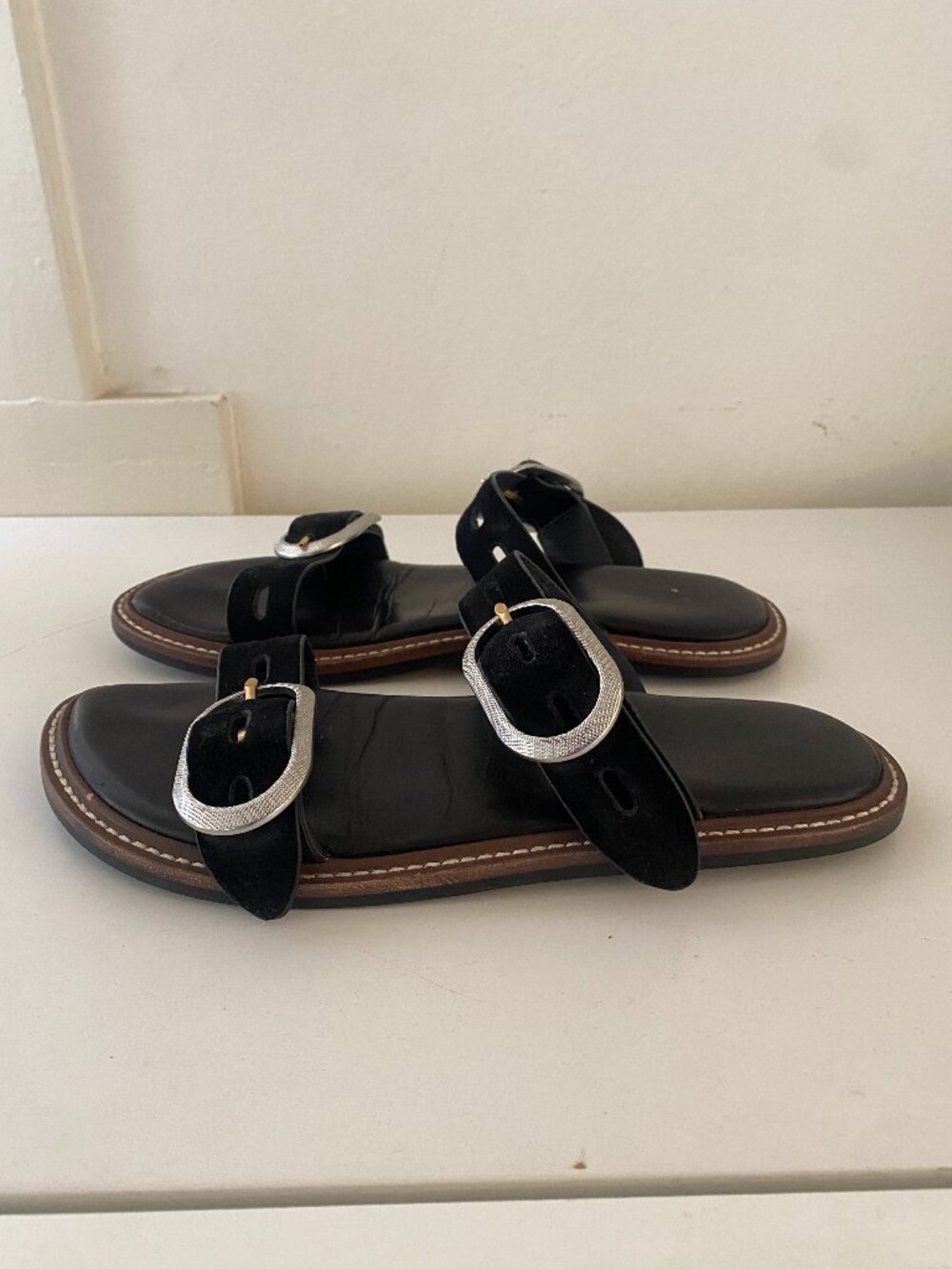 Rag & Bone Black Ansley Suede Sandals